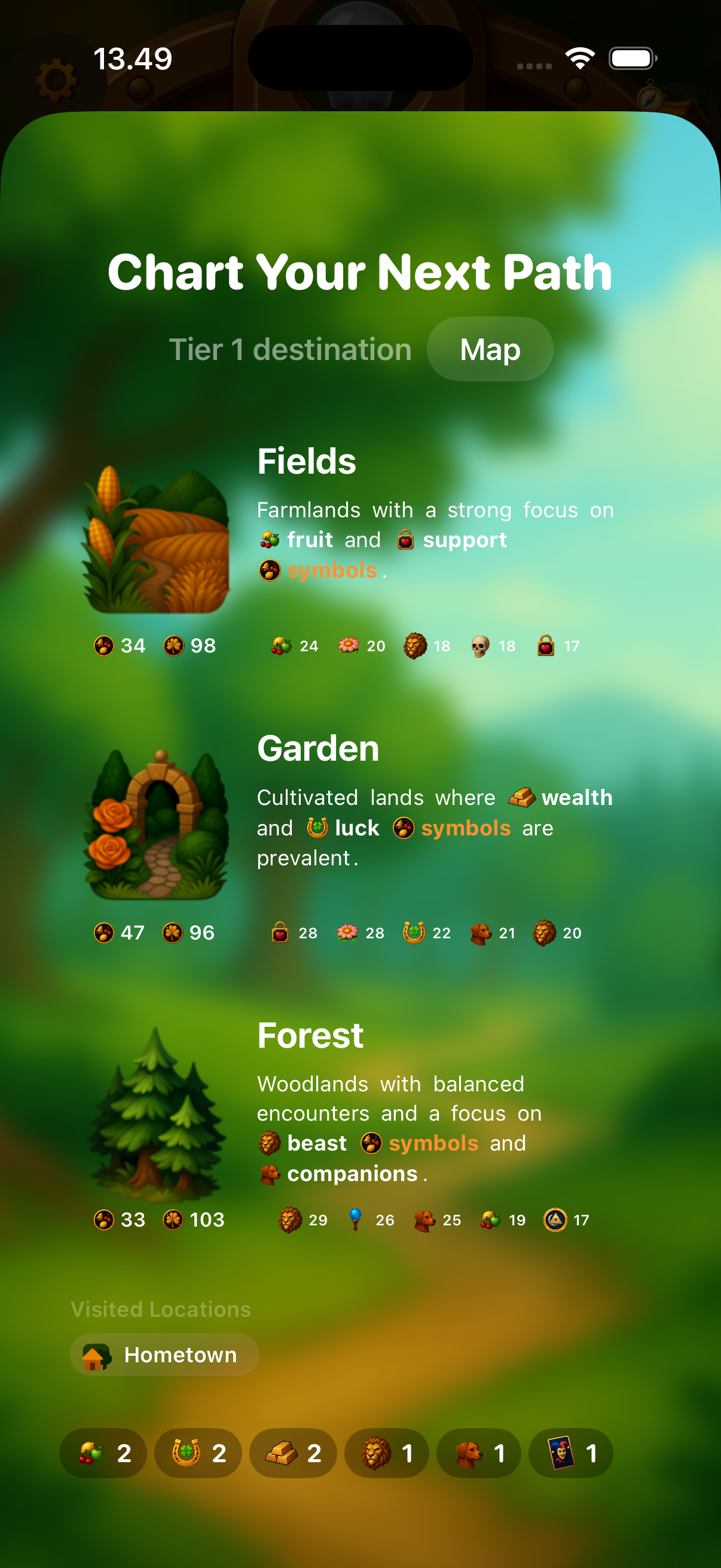 Biome selection